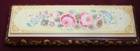 European Flower Watch Box Original Painting